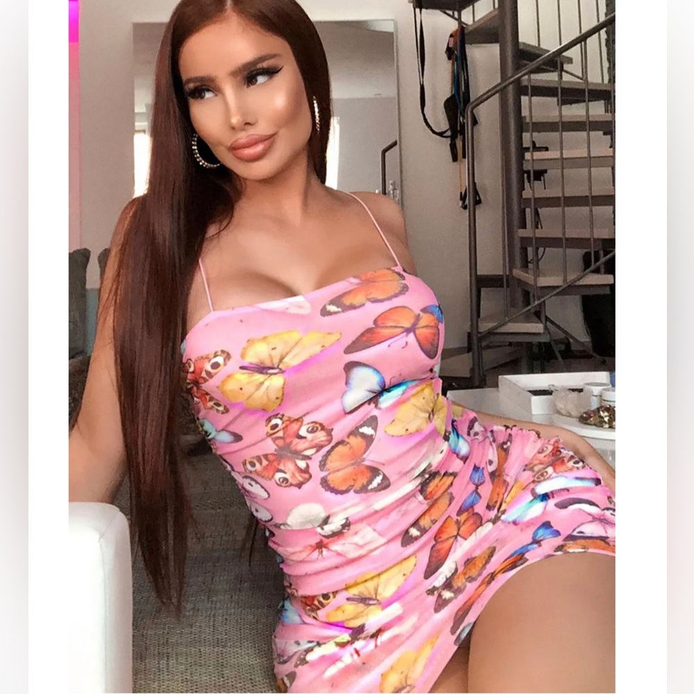Flutter You Away Butterfly Mini Dress Fashion Nova
